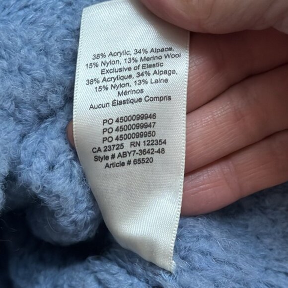 Aritzia Wilfred Free Blue 1/2 Zip Pullover Gwynneth Sweater Size XS - Picture 6 of 7